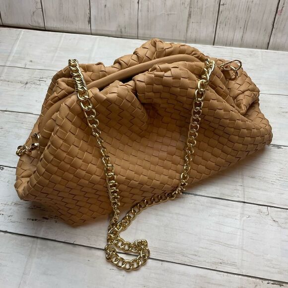 Grey Label The Pouch Leather with Metal Chain/Tan - Picture 11 of 12